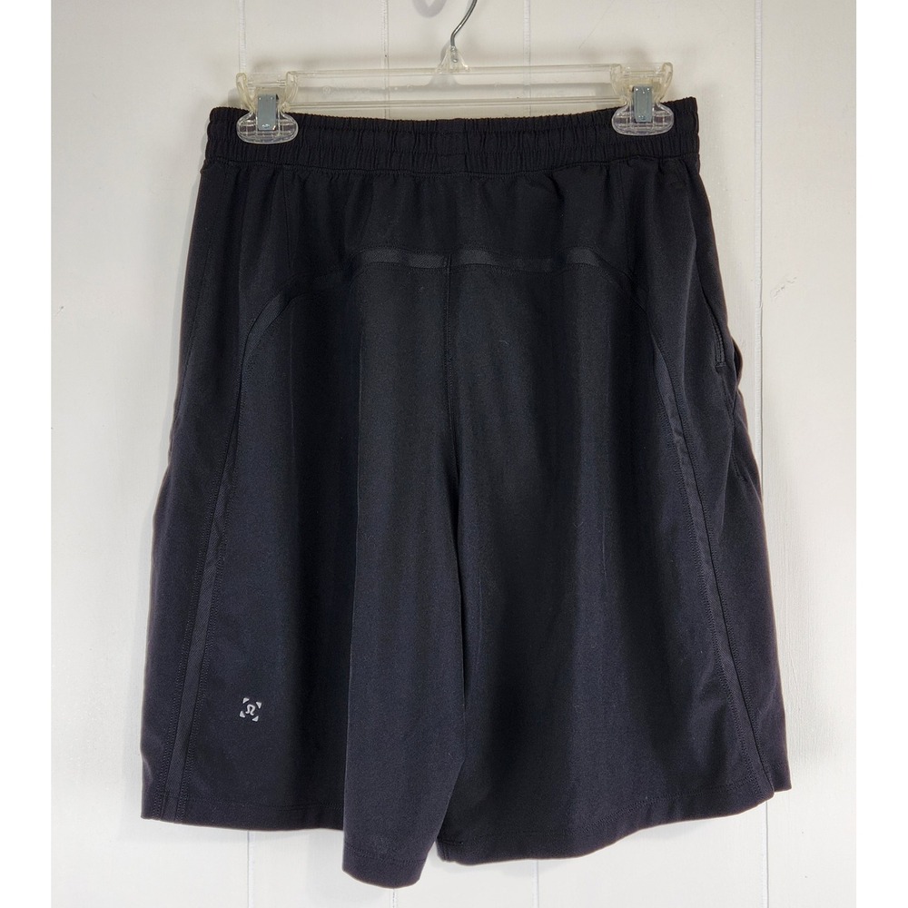 Lululemon Mens Black Athletic Training Shorts Size M 9 Inch Inseam